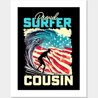 Proud Surfer Cousin Posters and Art